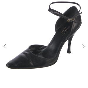 Gucci Black Leather Heels